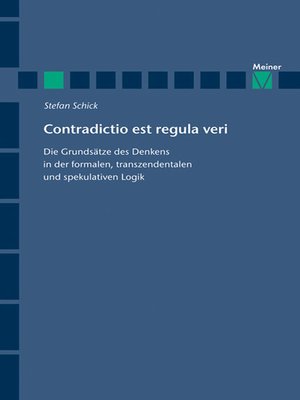 cover image of Contradictio est regula veri